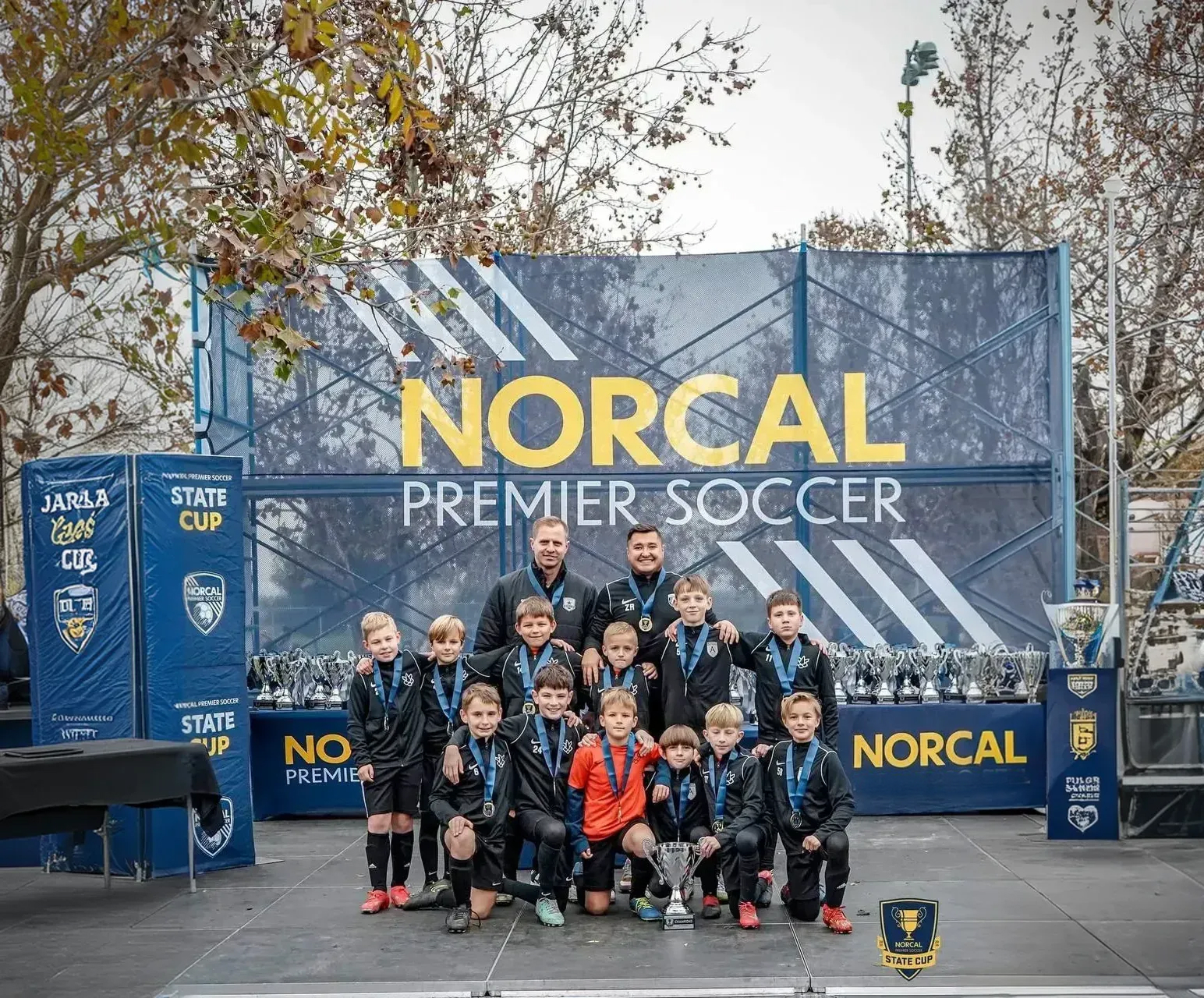 Young soccer players at Athletics Academy